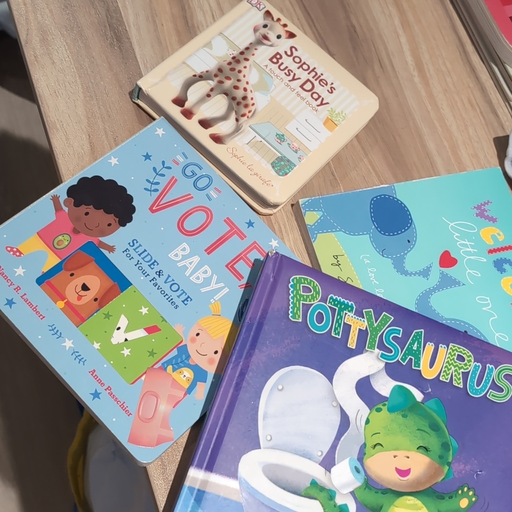 Toddler Potty Book Lot Plus Sophie the Giraffe Book